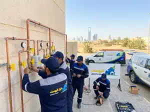 صورة توضيحية لعملية شركة تمديد غاز مركزي بالرياض باستخدام أحدث التقنيات