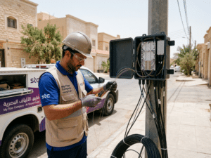 صورة توضيحية لعملية مندوب الياف بصرية STC باستخدام أحدث التقنيات
